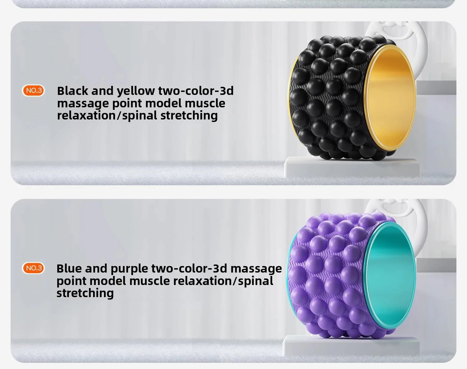 Yoga Wheel Back Shoulder Roller Massage Artifact Beginner Pilates Circle Professional Yoga Equipment Fitness Home Use