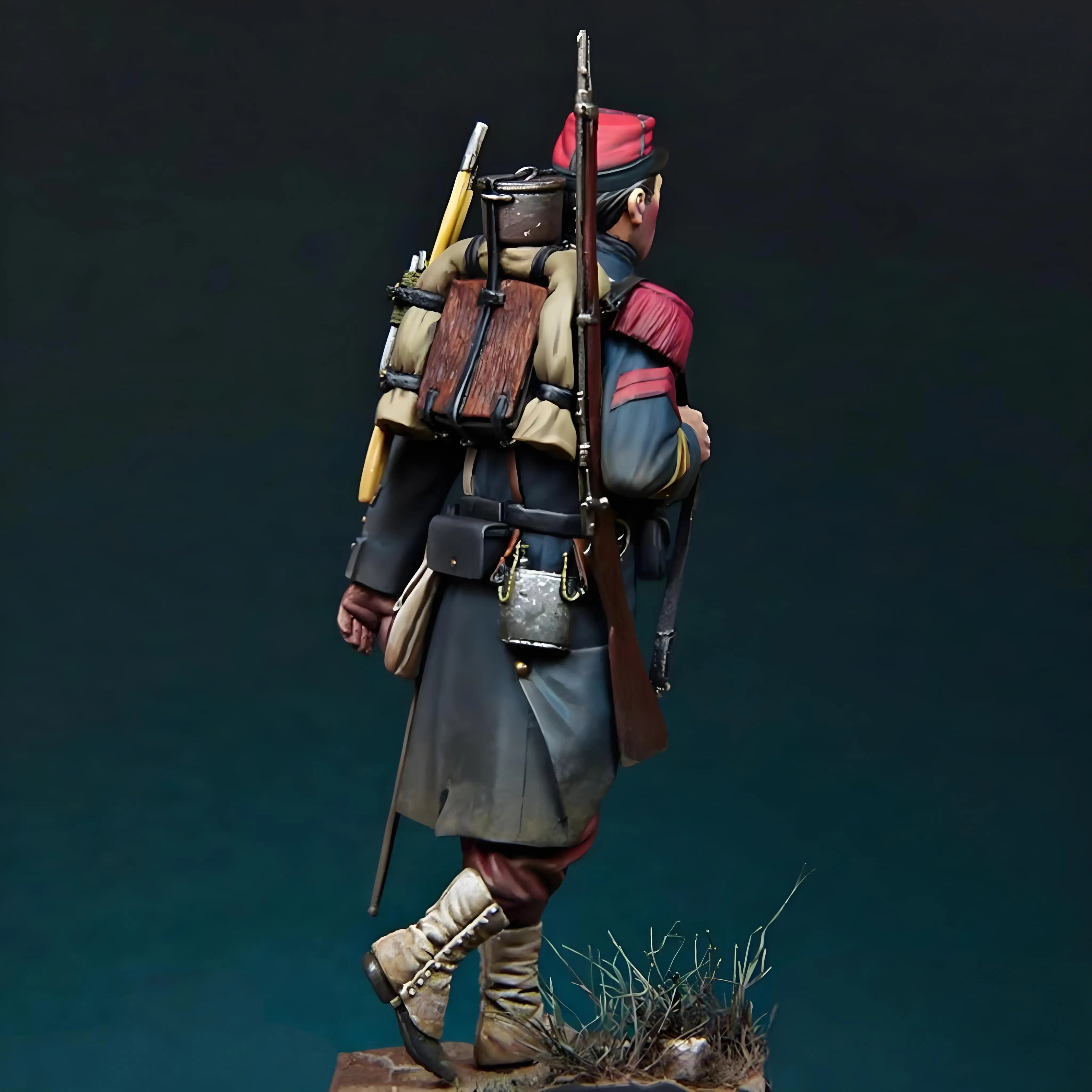 1/24 French Infantry Set GK Resin Model Character Soldier Military Theme Action Character Model Toy Soldier Unpainted Set