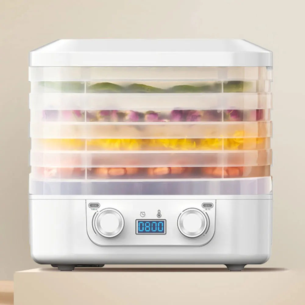 5 Layers Intelligent Fruit Dryer 48 Hours Long Lasting Pet Food Dehydration Smart Thermostatic Fruit Vegetable Meat Dehydrator