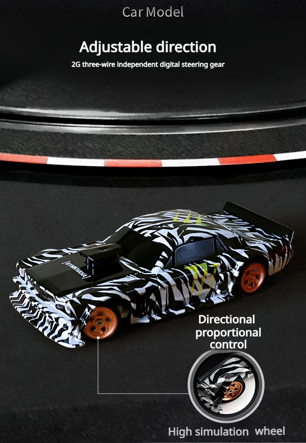 1/43 2.4G Mini RC Drift Car 4WD Remote Control Car High Speed Four Wheel Drive Radio Controlled Racing Car Model Boy Toy Gift