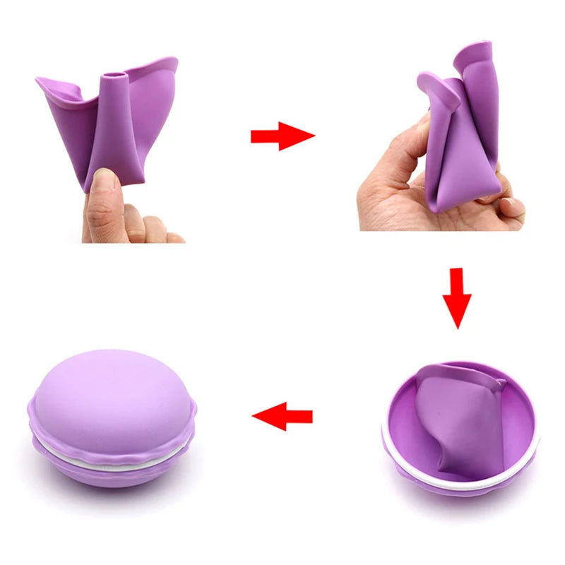 Woman Emergency Stand Urinals with Box Portable Silicone Reuse Postpartum Pregnancy Old people Foldable Multifunctional TMZ