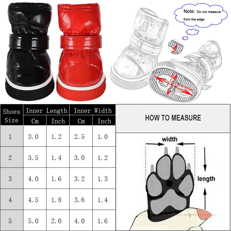 Winter Pet Dog Shoes For Small Dogs