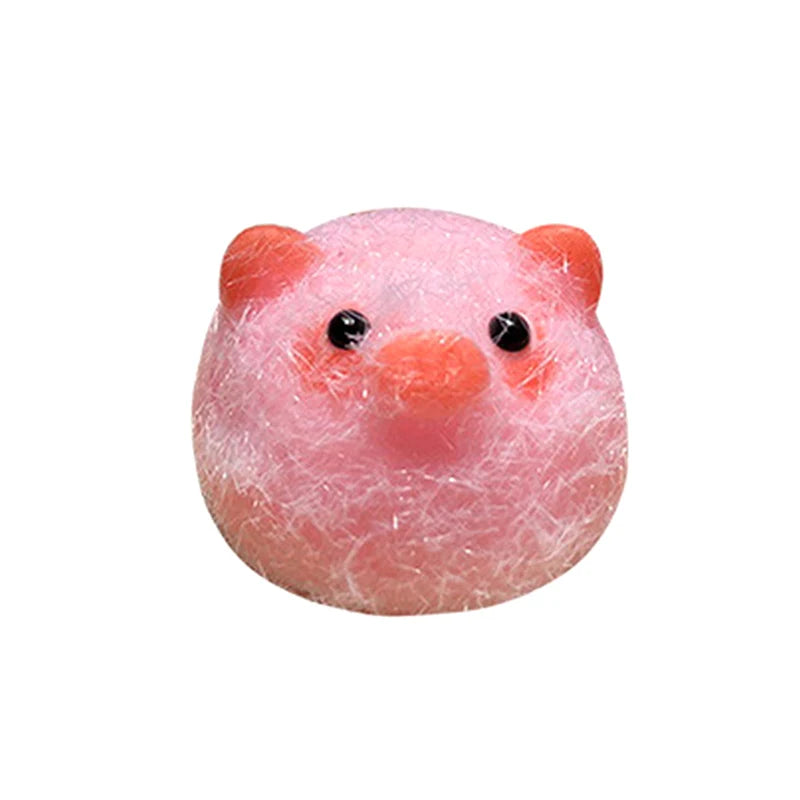 1PC Miniature Chick Pig Animal Relief Squeeze Toy Sticky Squishy Mini Penguin Duck Stress Relief Squishy New Fidget Toy