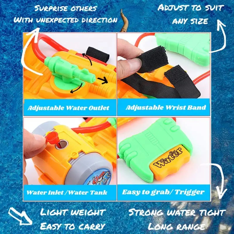 Wrist Squirt Water Guns Toy for Fighting Game In Swimming Pool Beach Outdoor Summer Water Guns for Boy and Girl Ages 3 Years+