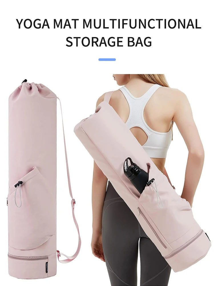 Yoga Mat Bag with Water Bottle Pocket & Wet Storage – Multi-Functional Carrier for Gym, Pilates & Fitness