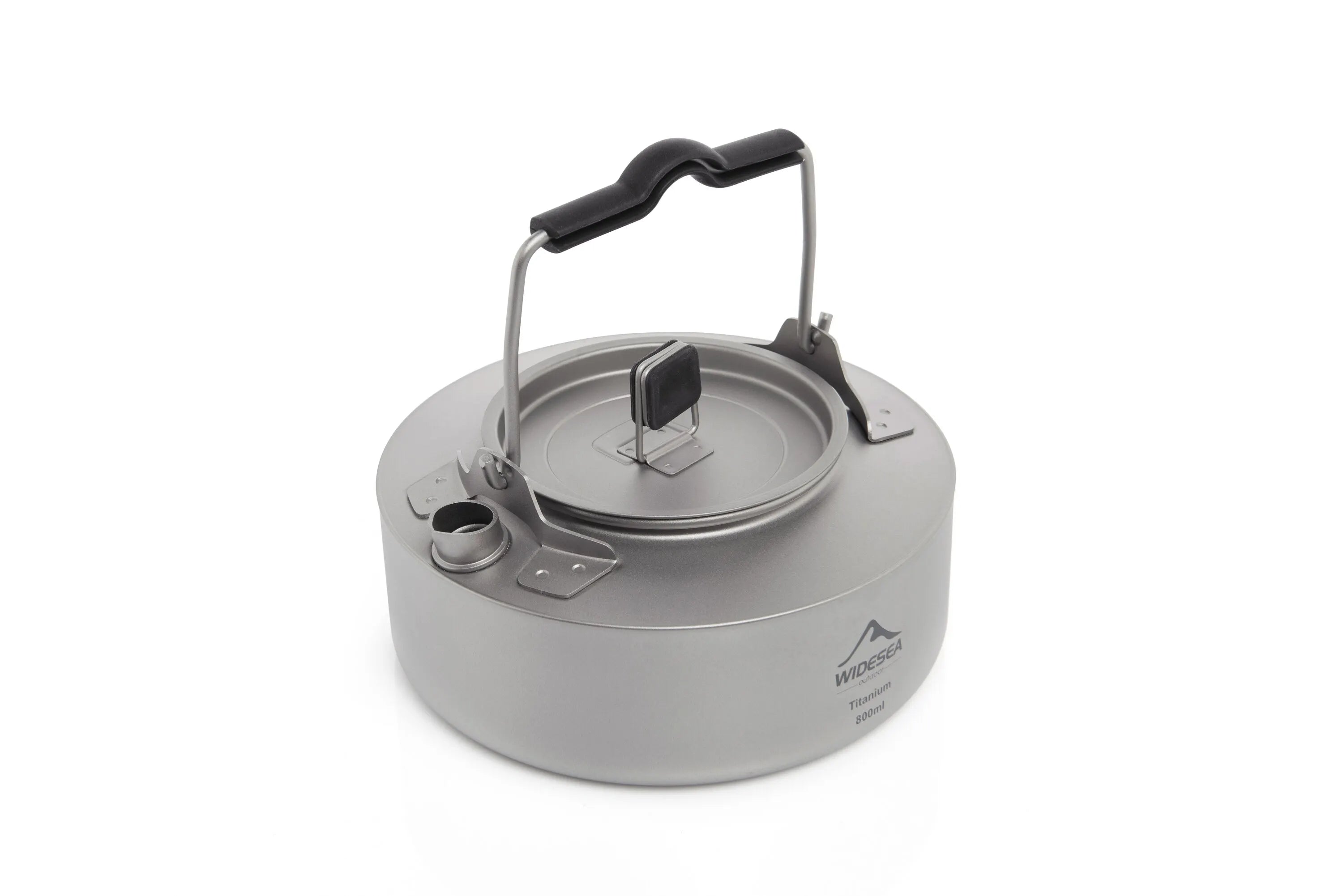 Widesea Camping Titanium Kettle Outdoor Tea Coffee Kettle Tableware Pot Supplies Tourist Dishes Hiking Cooking Equipment