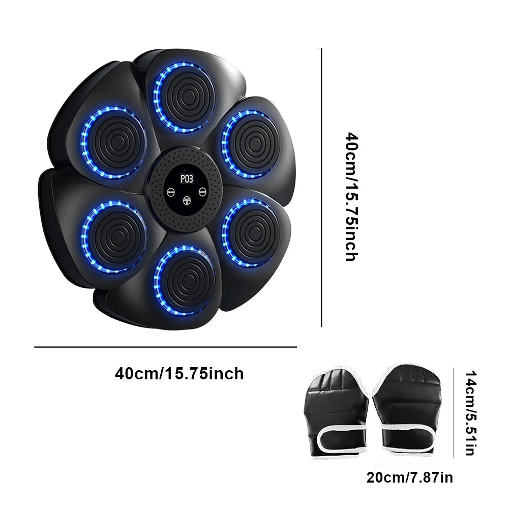Smart Music Boxing Machine Sports Fitness Boxing Trainer Home Exercise Response Training Boxing Wall Target for Adult/Children