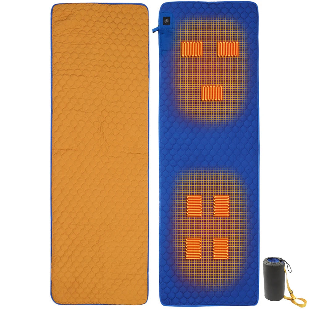 Winter Heating Mat USB Heating Sleeping Mat Camping Warming Mattress Temperature Warm Tent Sleeping Mat Foldable Sleeping Pad