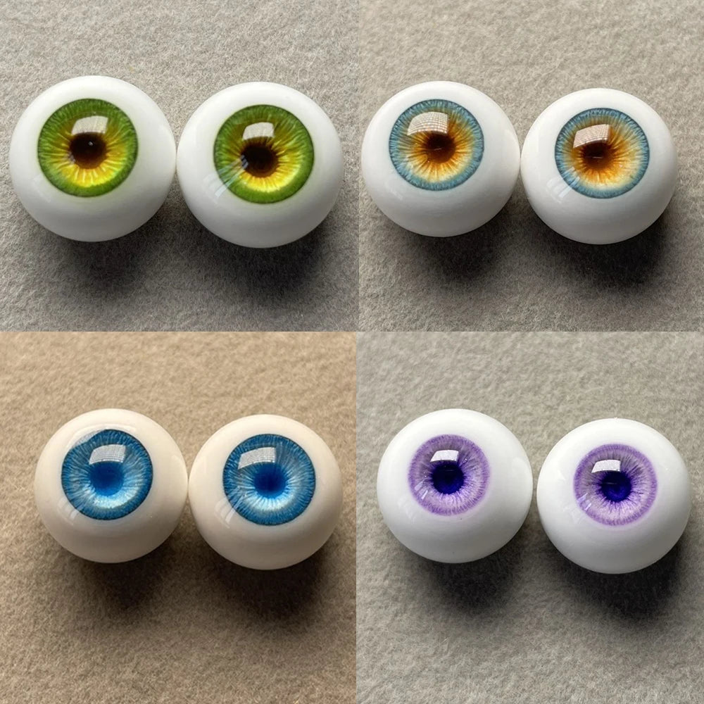 12mm 14mm 16mm Doll Eyes for 1/3 1/4 1/6 Bjd Doll Plaster Eyeball Diy Girl Toys Dress Up Play House Fashion Doll Accessories