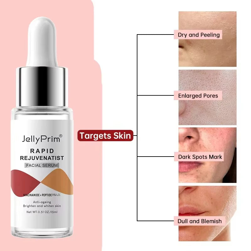 Niacinamide Whitening Face Serum Dark Spot Removal Moisturizing Shrinking Pore Hyaluronic Acid Nourishing Facial Skin Care