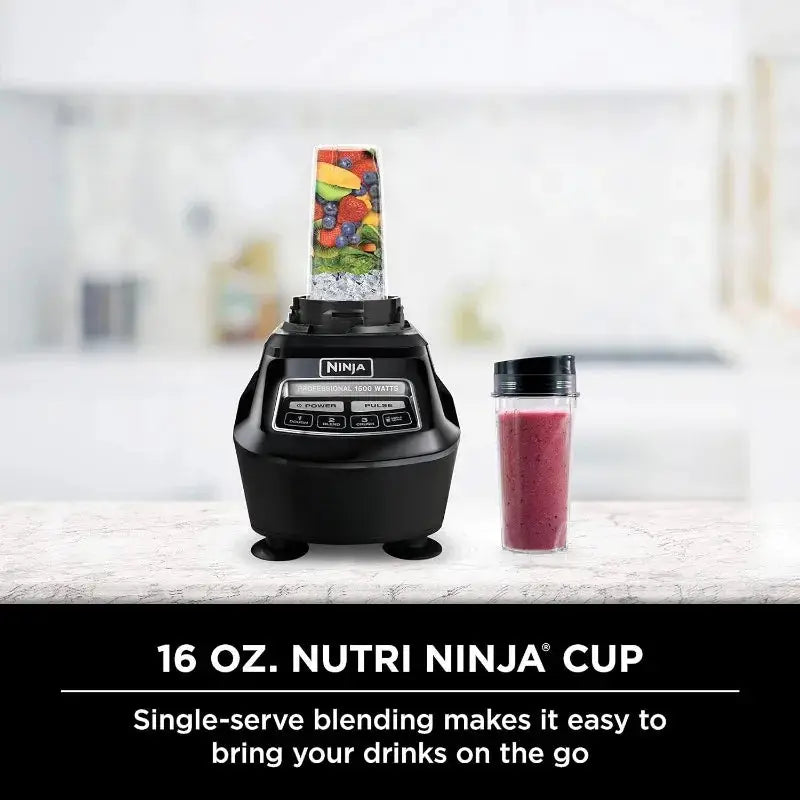 Ninja BL770 Mega Kitchen System, 1500W, 4 Functions for Smoothies, Processing, Dough,Drinks & More, with 72-oz.* Blender Pitcher