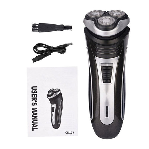 Electric Hair Beard Trimmer USB Rechargeable Shaver 3D Floating Heads