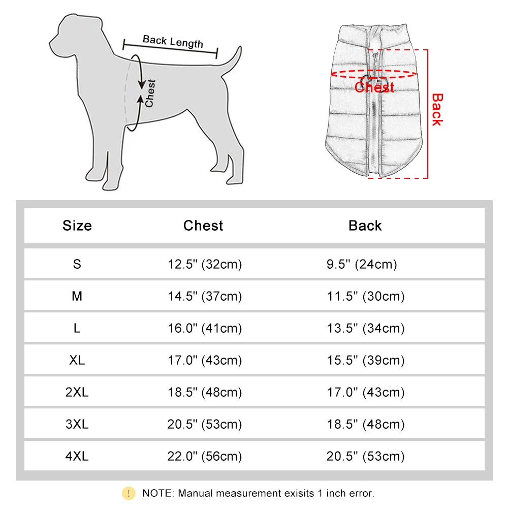 Warm Cotton Dog Vest