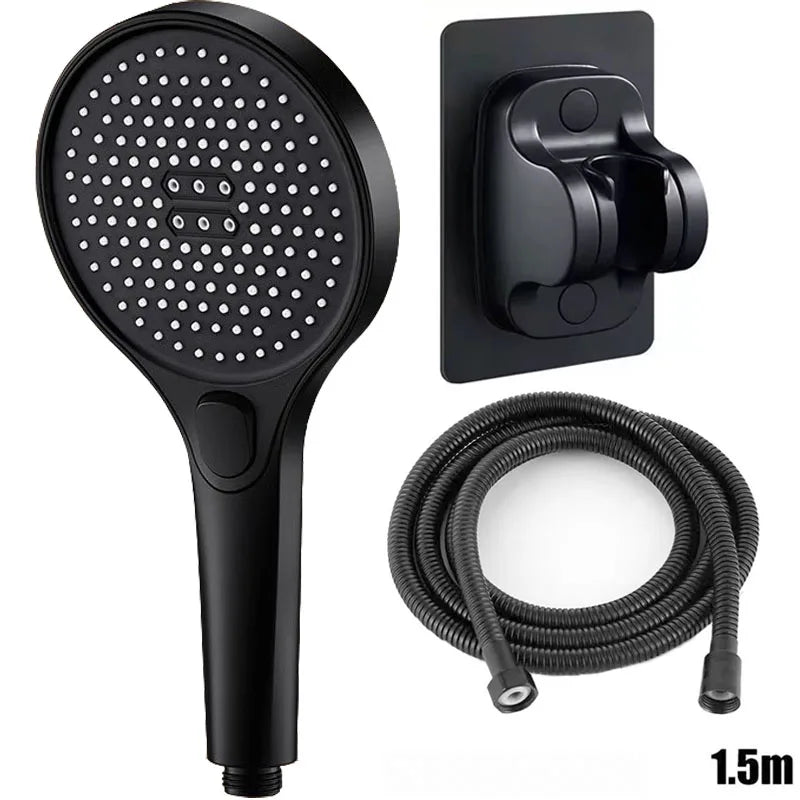 Showerhead 3 modes shower for bathroom items large panel accessories knobs showers replete portable heads parts fixture home