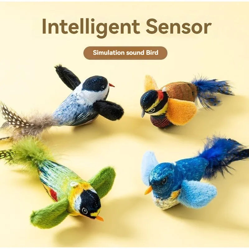 1 Pc Cat Toys For Indoor Cats Interactive Cat Toy Realistic Bird Sound Cat Toy Plush Cat Toy Catnip Cat Toy for Cats Kitten Toy