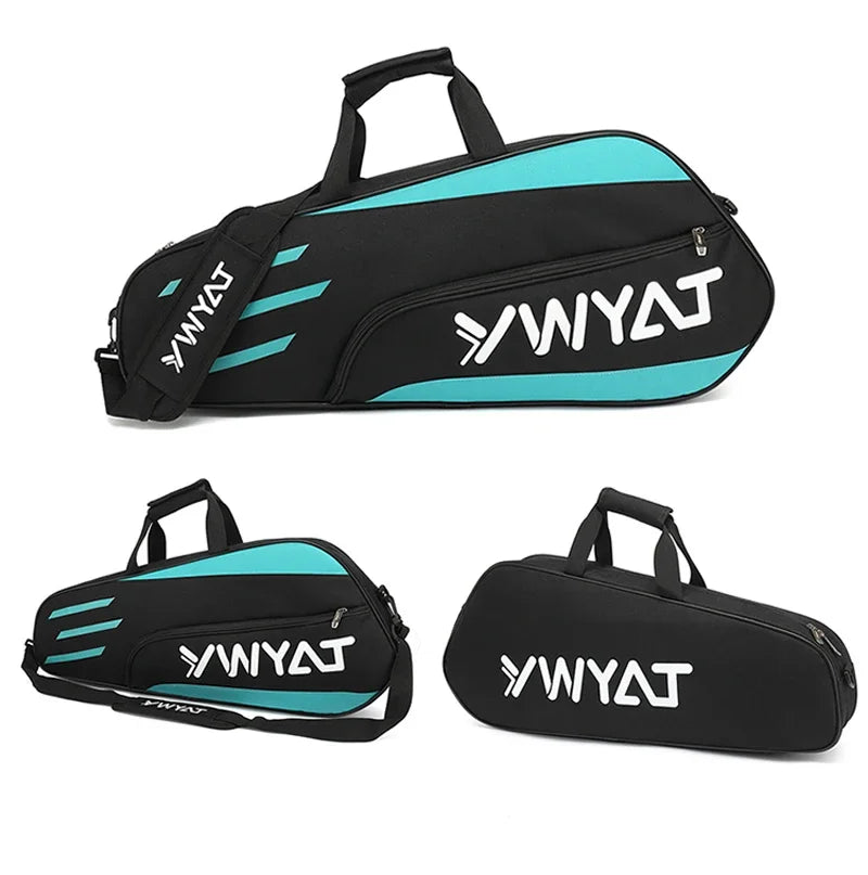 YWYAT Sports Bag Badminton Bag Single Shoulder 3 Rackets Backpack Tennis Badminton Racket Bag Thickened Nylon Beach Tennis Bag