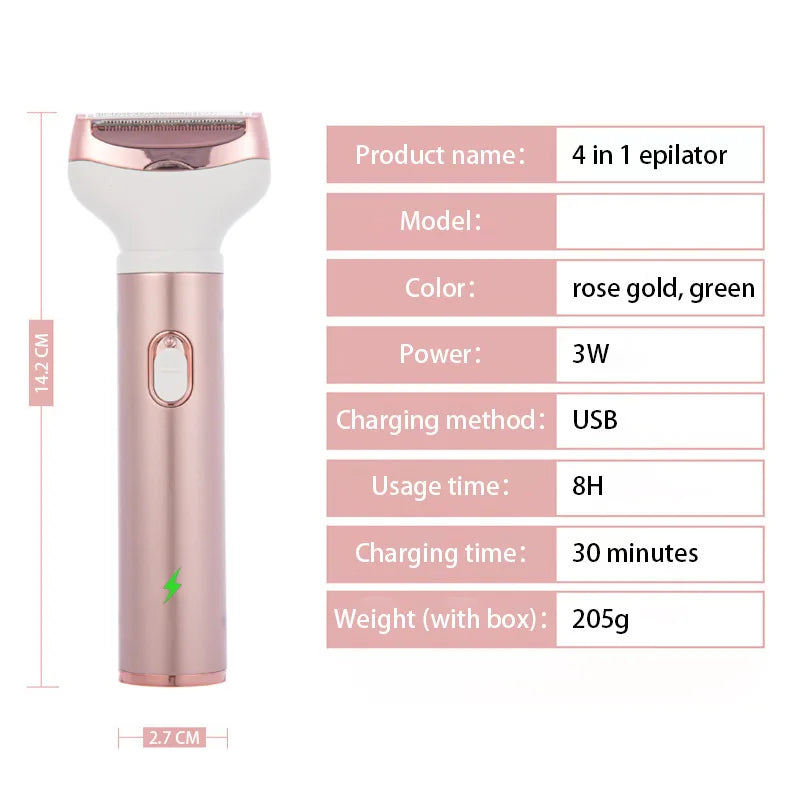 Women Razor Shaver Beauty Instrument Body Epilator Nose Hair Removal