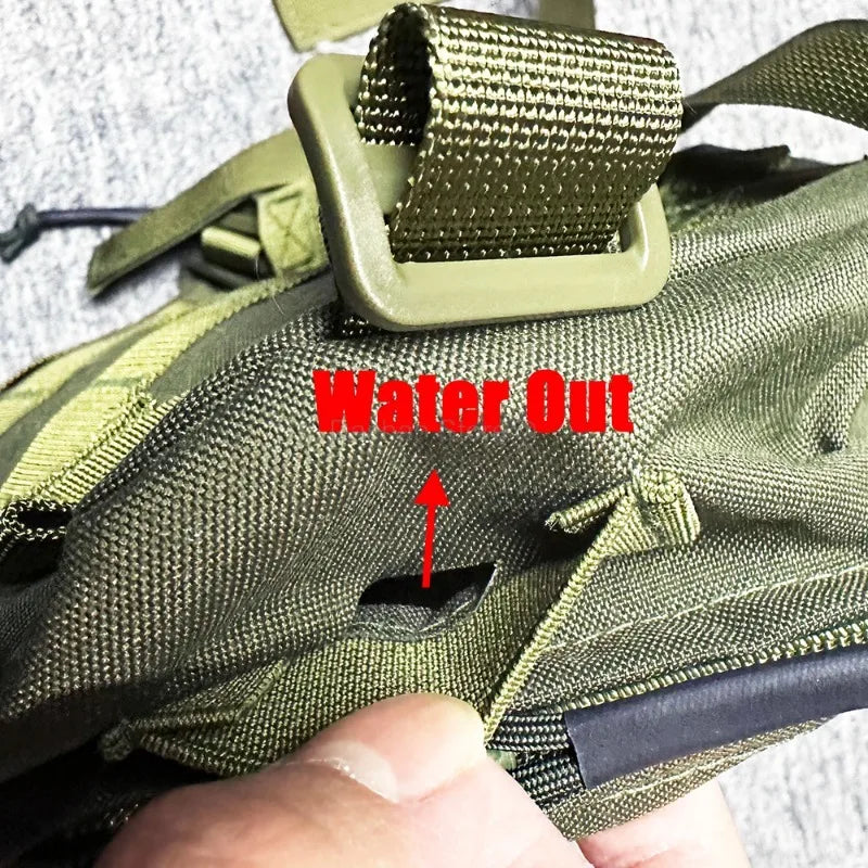 Tactical Hydration Pack Mini Back Panel Water Bag Nylon Molle Pouch Hunting Lightweight Vest Hose Accessories Zipper Backpack