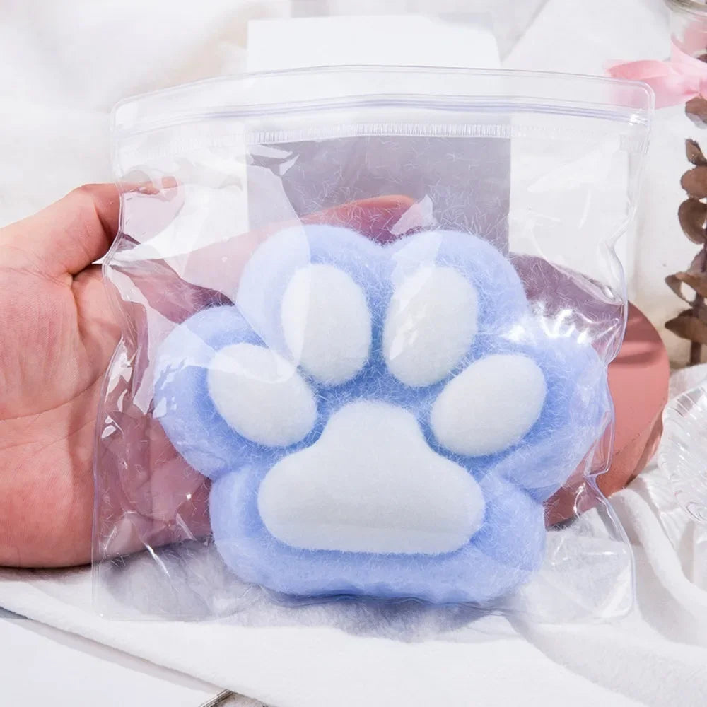 12cm Large Handmade Plush Cat Paw Squeeze Toys Taba Squishу Stress Relief Toys Cute Soft Fidget Toys and Anxiety Relaxing Gifts