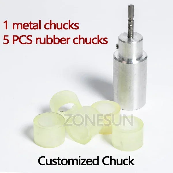 ZONESUN Bottle Capping Machine Wearable electric sealing bottles Cap tightener Capper Screwing 10-50mm