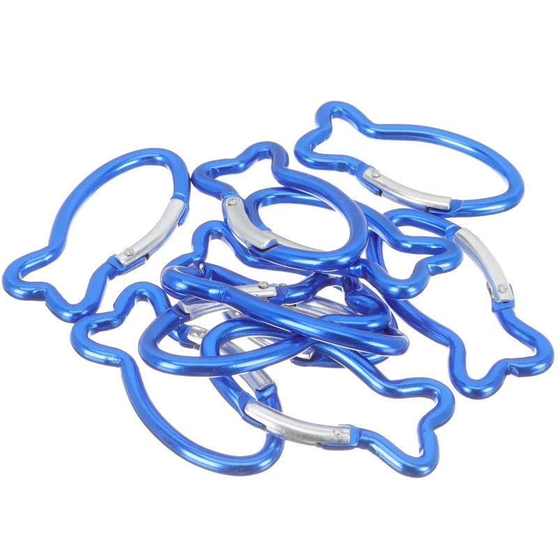 10 Pcs Climbing Carabiner Key Chain Clip Mini Sports Outdoor Survival Gear Camping Hooks Professional Travel