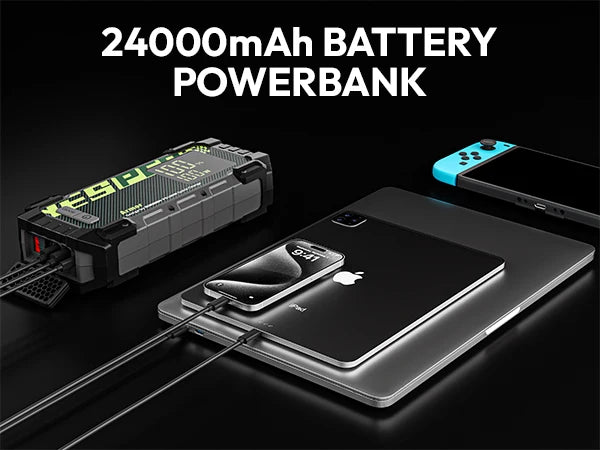 YESPER Car Battery Charger Booster Jump Starter 4000a 12V Battery Booster For Car Portable Car Booster Jump Starter With PD 100W