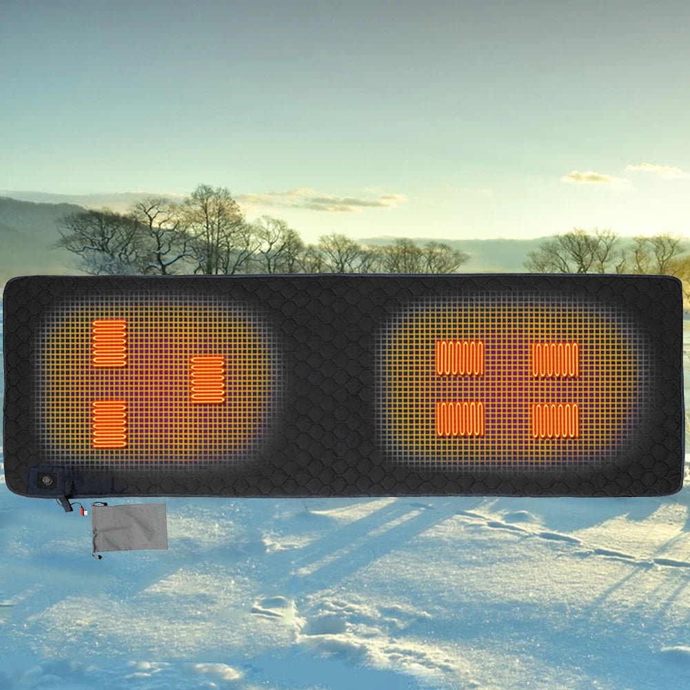 Winter Heating Mat USB Heating Sleeping Mat Camping Warming Mattress Temperature Warm Tent Sleeping Mat Foldable Sleeping Pad