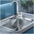 BAKALA 8/10/12Inch Water Powered Rain Shower Head Bathroom Square Brush gold Shower head. stainless steel shower head