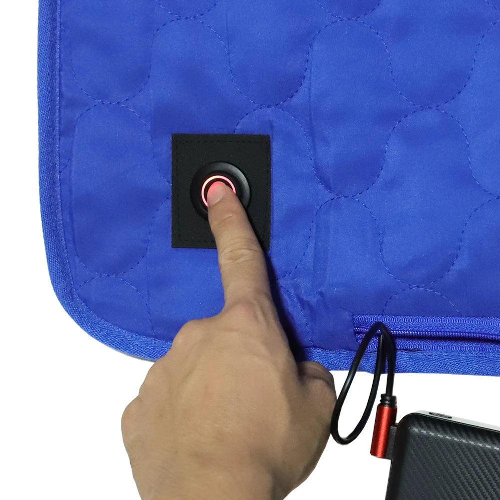Winter Heating Mat USB Heating Sleeping Mat Camping Warming Mattress Temperature Warm Tent Sleeping Mat Foldable Sleeping Pad