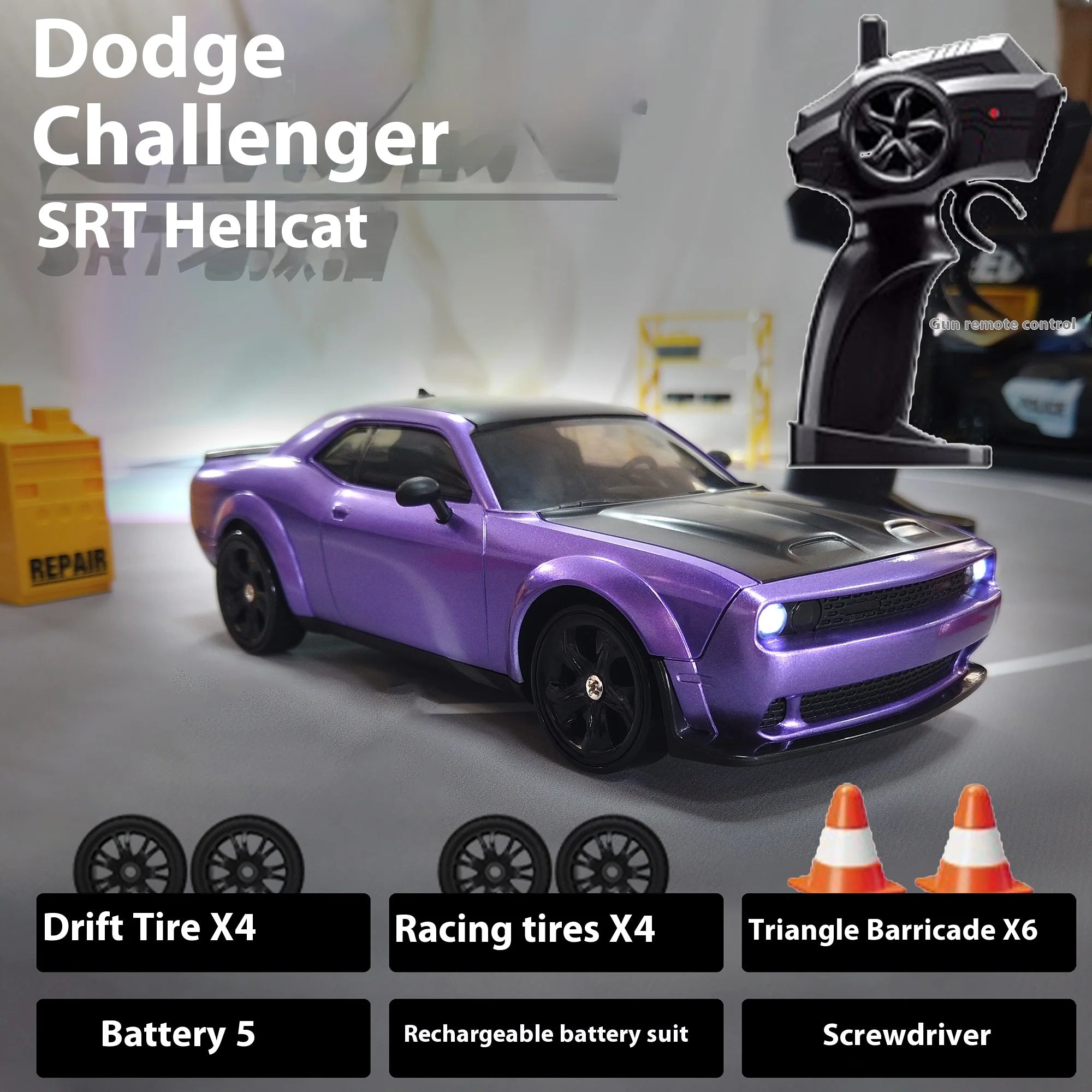 1/24 Entry-Level Rc Drift Cars Four-Wheel Drive High-Speed Children&