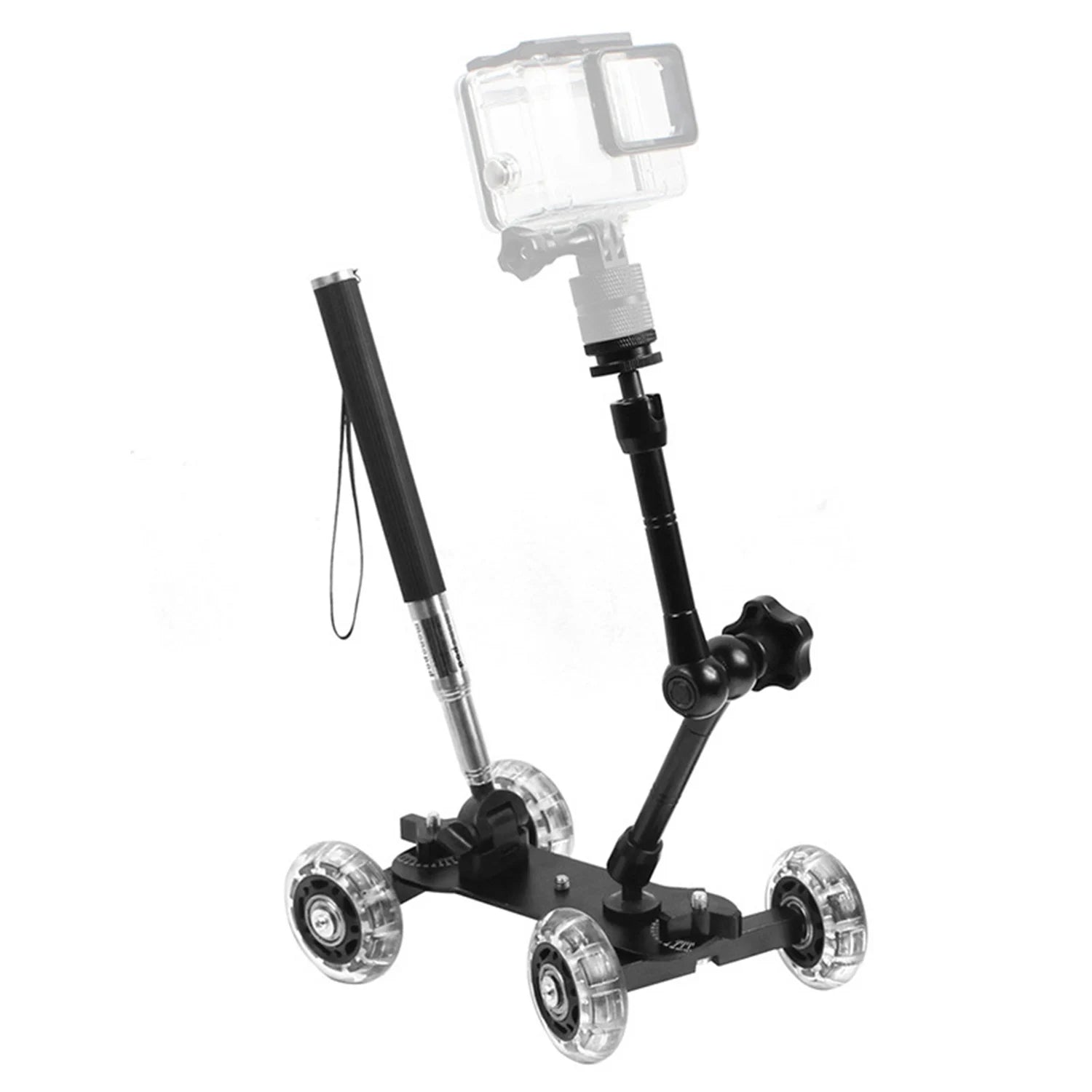 Camera Table Slider Dolly Desktop Mini Video Car Stabilizer For DSLR Camera Desktop Directional Pulley Shooting Car