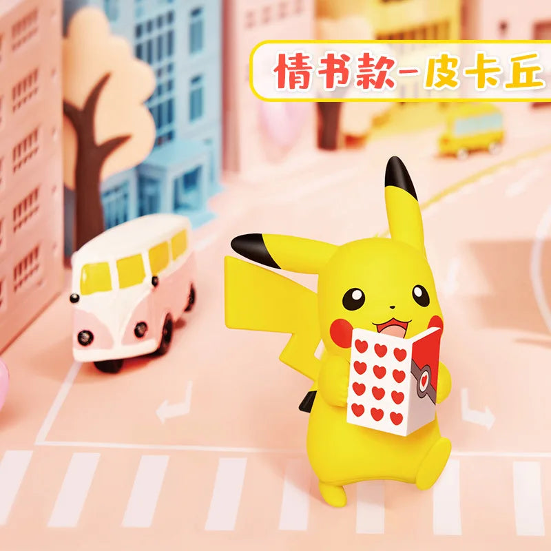 Pokemon Anime Action Figures Pikachu Toys Model Charmander Psyduck Squirtle Jigglypuff Bulbasaur Kawaii Collect Dolls Kids Gift
