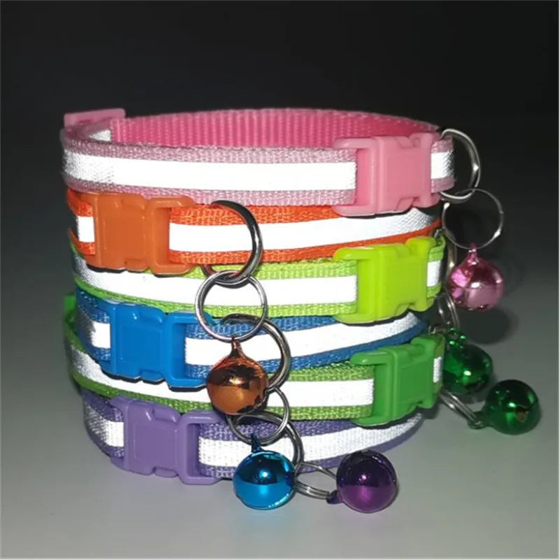 Reflective Dog/Cat Collar with Bell