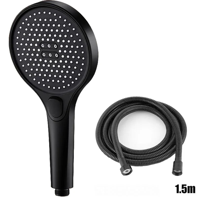 Showerhead 3 modes shower for bathroom items large panel accessories knobs showers replete portable heads parts fixture home