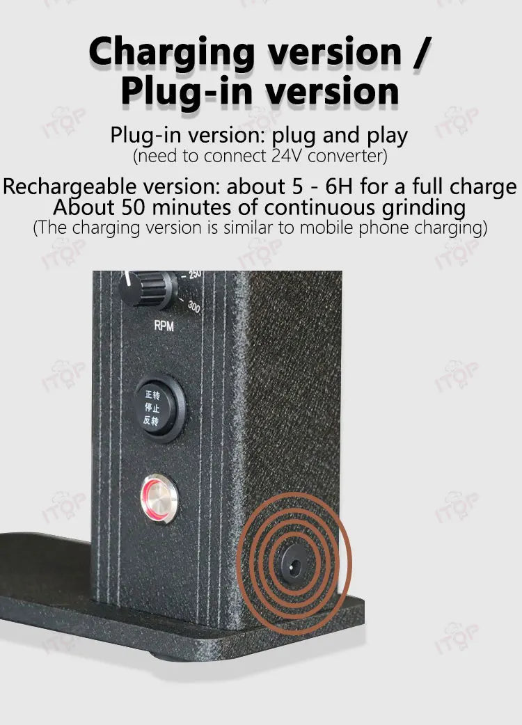 ITOP-MG-U Hand Grinder Grinding Support 50-300RPM Variable Speed Adjustment Coffee Milling Stand Suitable for Most Hand Grinder