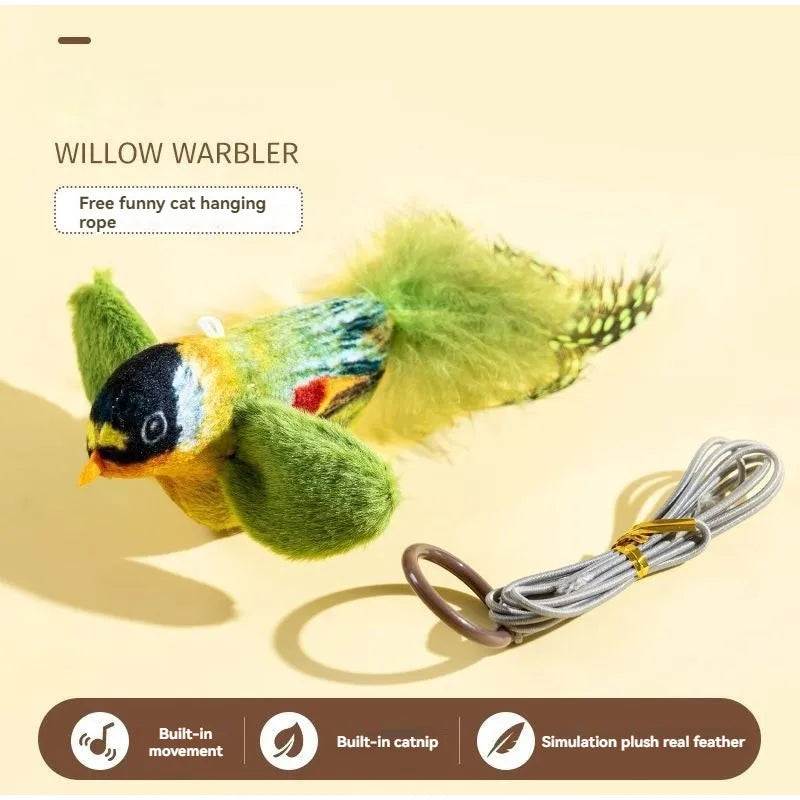 1 Pc Cat Toys For Indoor Cats Interactive Cat Toy Realistic Bird Sound Cat Toy Plush Cat Toy Catnip Cat Toy for Cats Kitten Toy