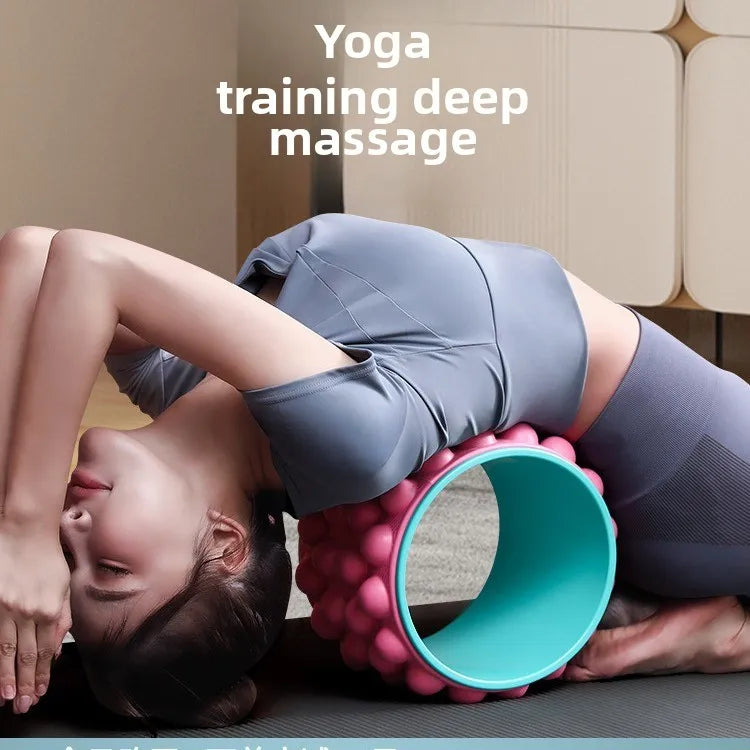 Yoga Wheel Back Shoulder Roller Massage Artifact Beginner Pilates Circle Professional Yoga Equipment Fitness Home Use