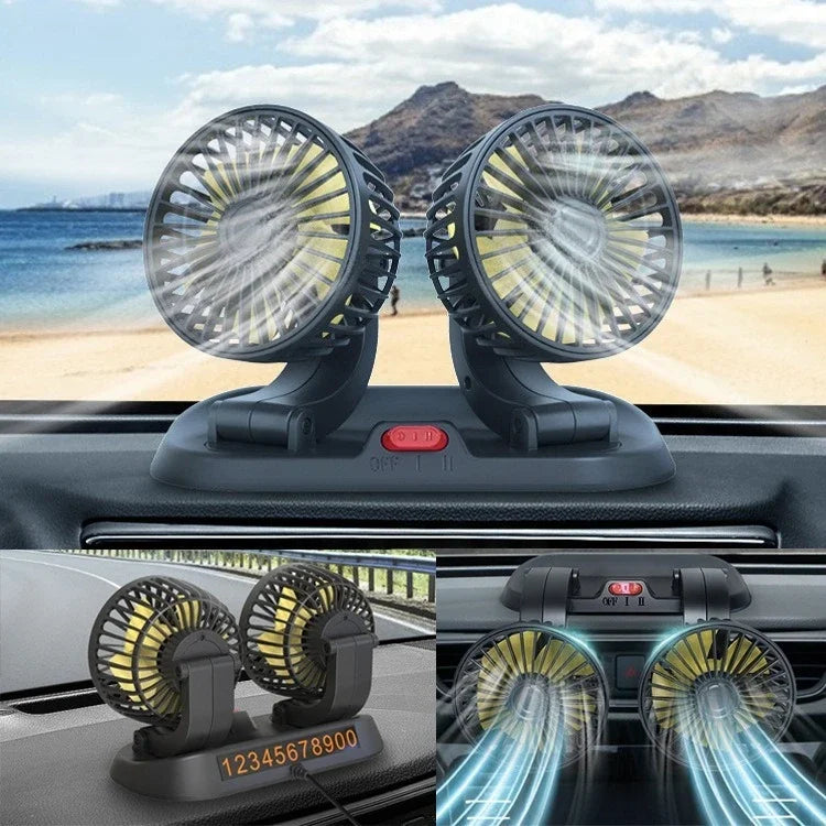 The sedan is a universal double-headed fan van with a large wind power electric fan for cooling