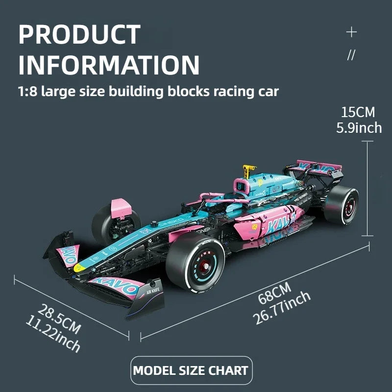 New Racing Car Building Set Building Blocks Car Assembly Cool Collection Display Model Car Kit Boy Children&