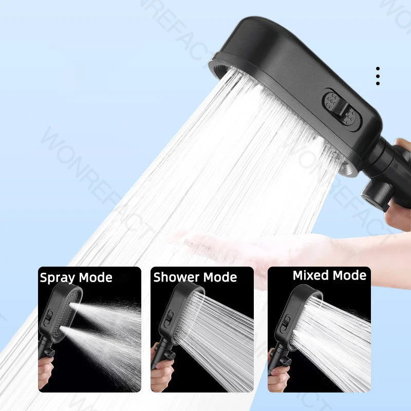High Pressure Shower Head Handheld Shower Head Bathroom Pressurized Shower Head Filter Element Filters Water Quality Accessories