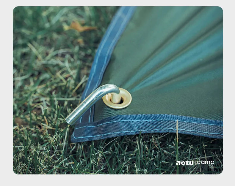 Waterproof Oxford Ground Sheet Floor Cloth Camping Mat Picnic Mat Oxford Cloth Wear-Resistant Anti-Tie Floor Mat With Nails