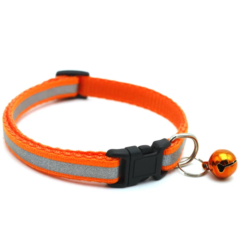 Reflective Dog/Cat Collar with Bell