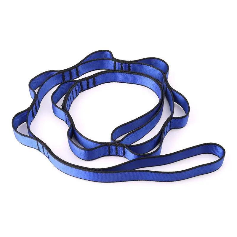 Climbing Nylon Daisy Chain Rope With Loops Yoga Hammock Hanging Strap Bandlet Camping Equipment Survival Gear