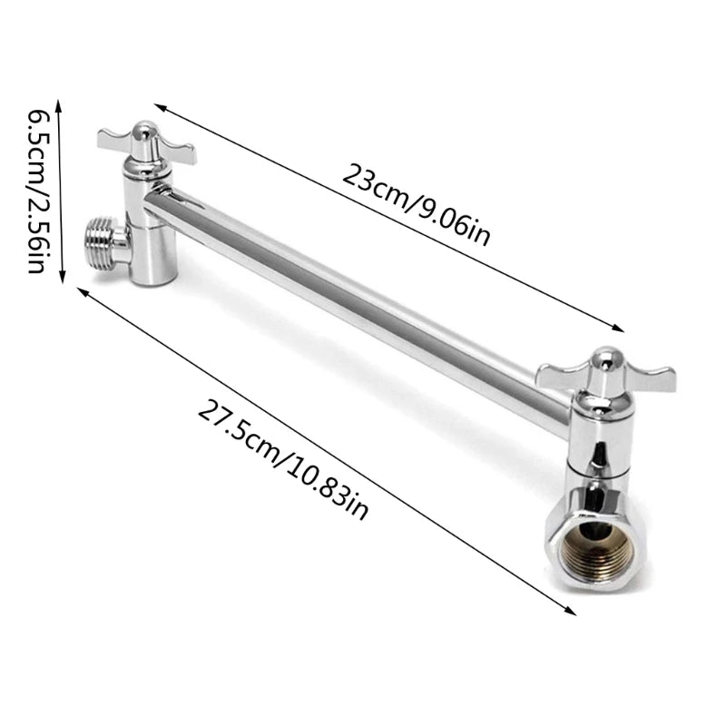 Industrial Shower Head Rod Adjustment Shower Arm Shower Head Stand Practical Shower Head Mount for Easy Installation