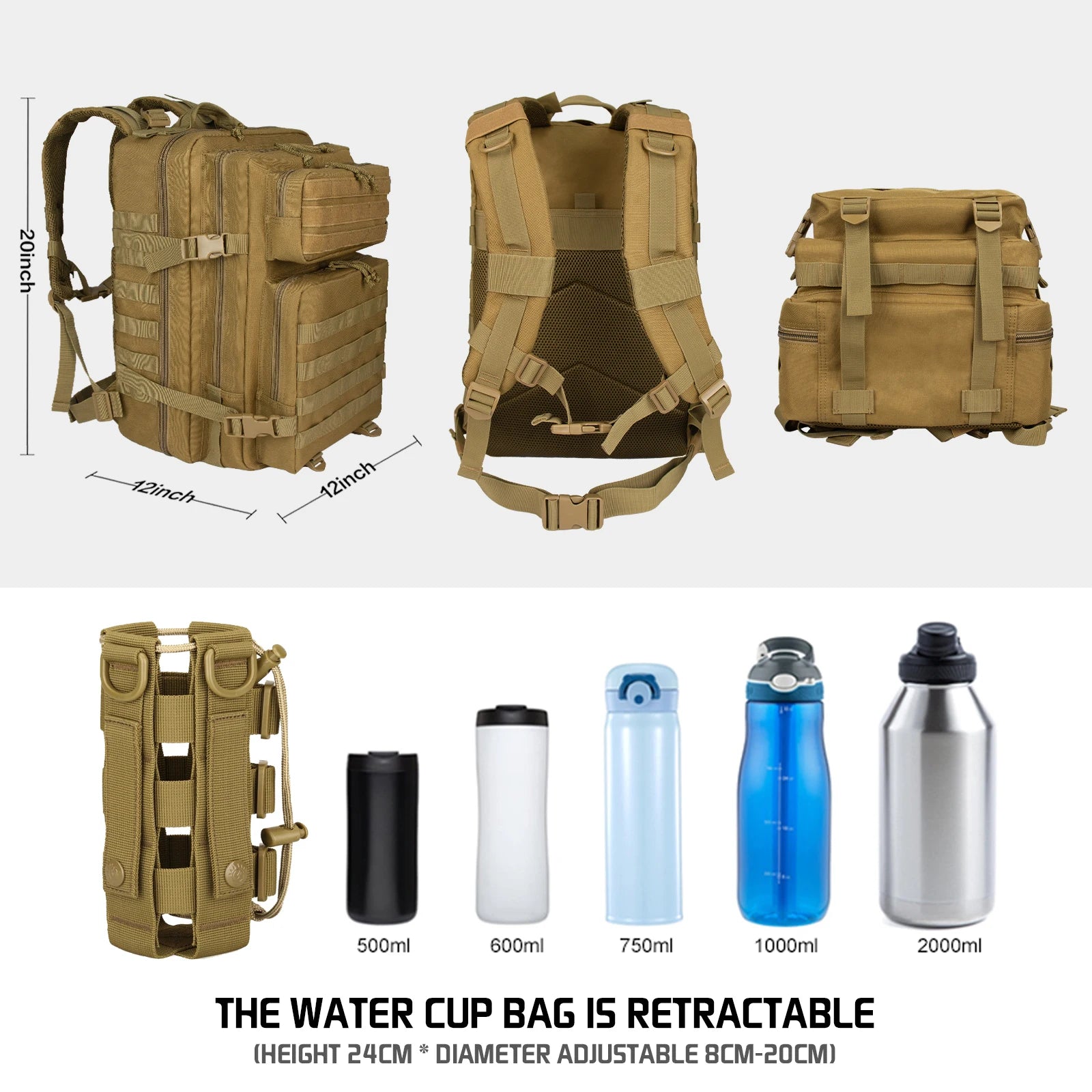 TOPX Outdoor Waterproof Backpack 45L