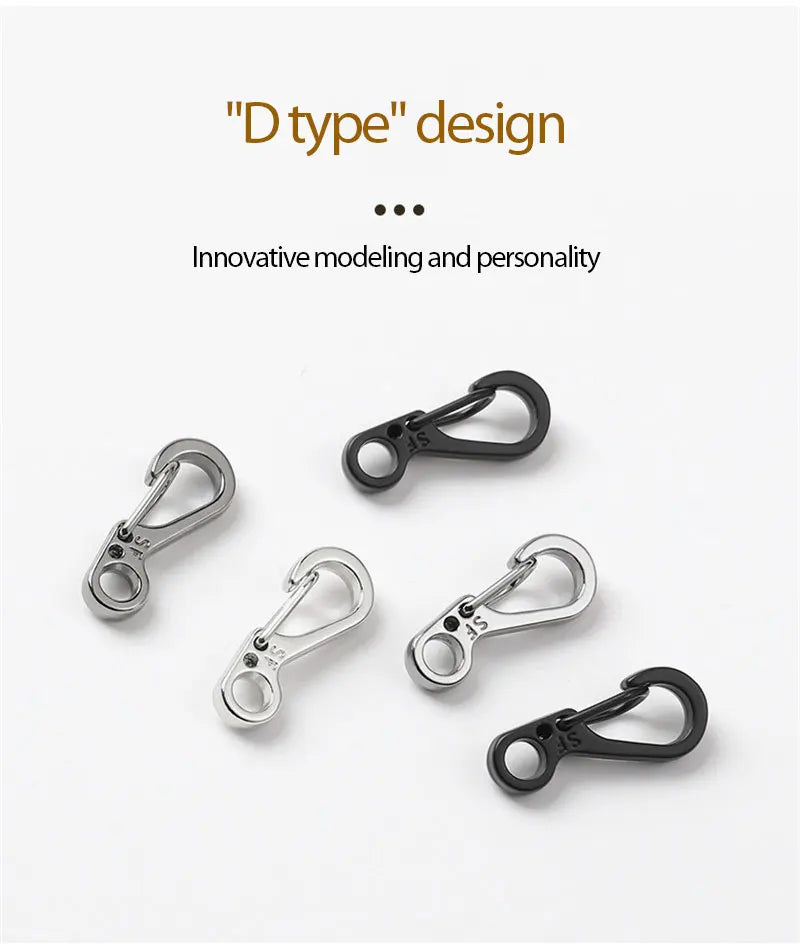 EDC SF Gear Mini Spring Hang Mountain Climb Paracord Quickdraw Carabiner Tactical Keyring Survive Camp Clasp Hook Backpack Hike