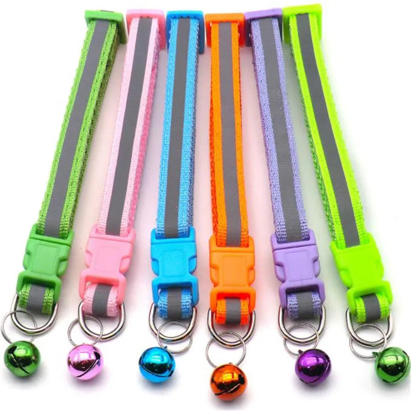 Reflective Dog/Cat Collar with Bell