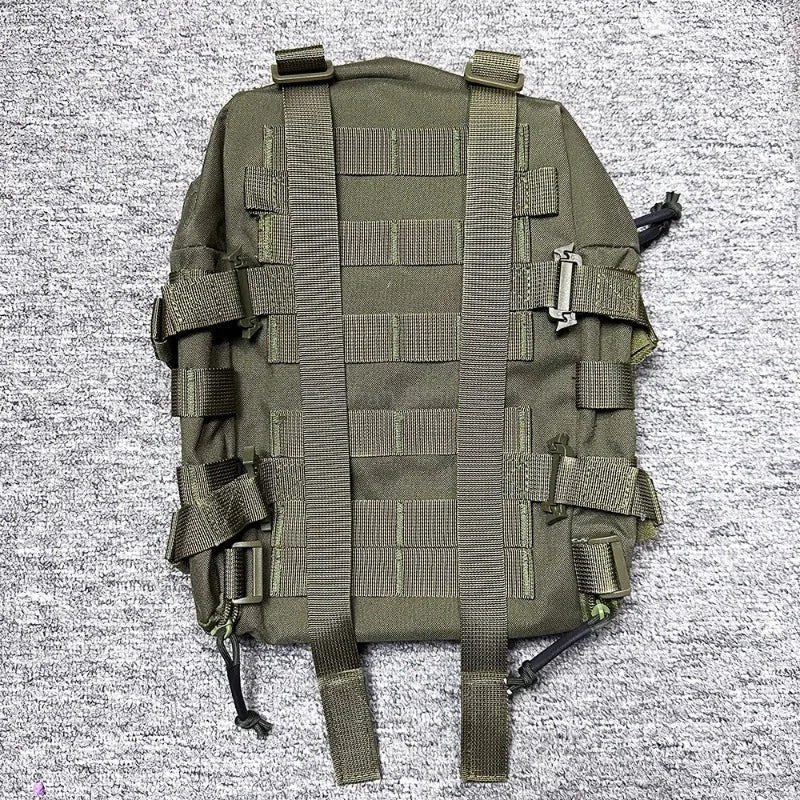 Tactical Hydration Pack Mini Back Panel Water Bag Nylon Molle Pouch Hunting Lightweight Vest Hose Accessories Zipper Backpack