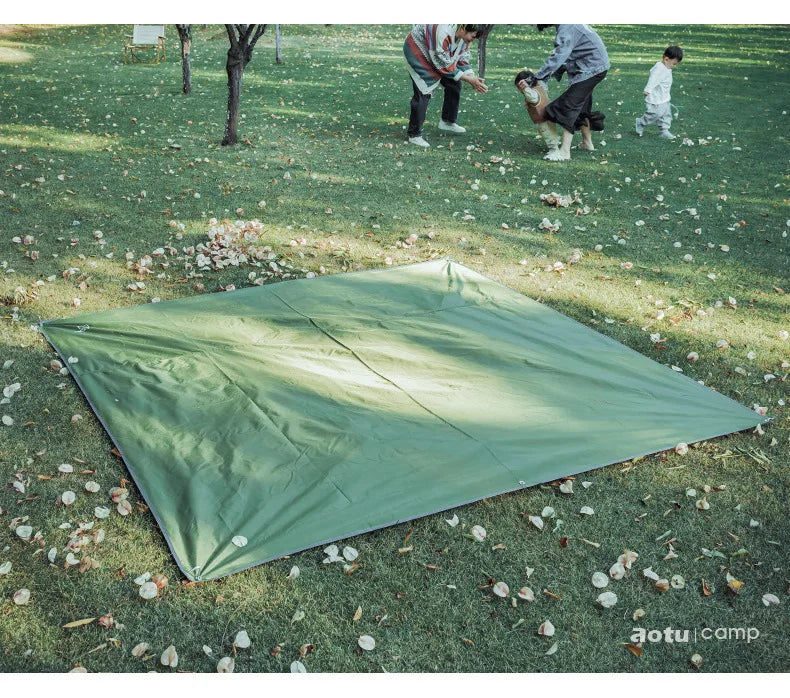 Waterproof Oxford Ground Sheet Floor Cloth Camping Mat Picnic Mat Oxford Cloth Wear-Resistant Anti-Tie Floor Mat With Nails