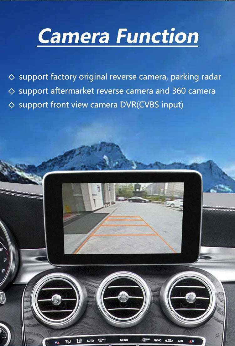 Wireless CarPlay for Mercedes Benz 5.0 A CLA GLA W176 C-Class W205 GLC 2015-2018 with Android Auto Mirror Link AirPlay Car Play